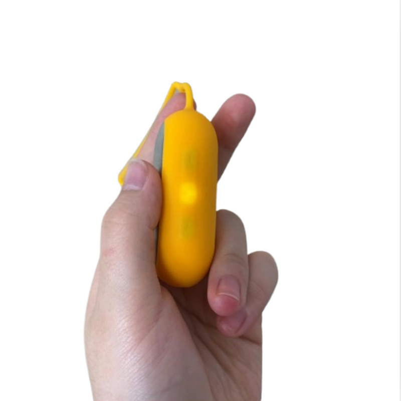 Press the power button. Adjust intensity with “+” or “–”.